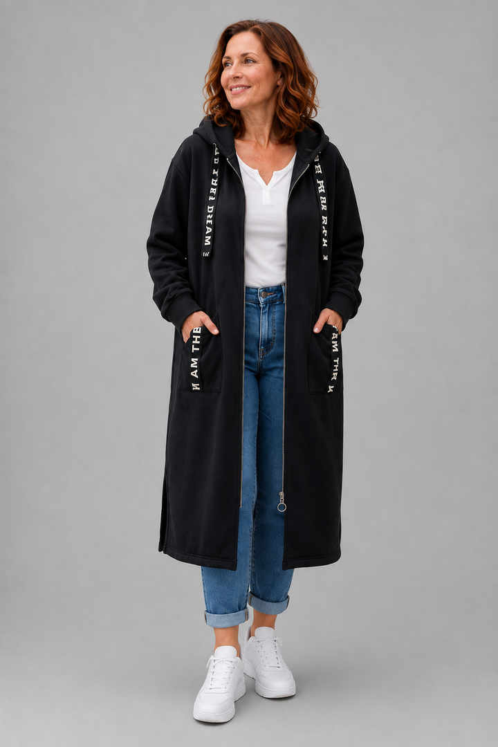 Sophie Oversized Damesmantel met Capuchon