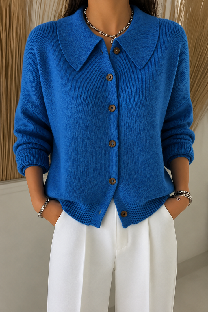 Iris | Vest met Kraag en Knopen