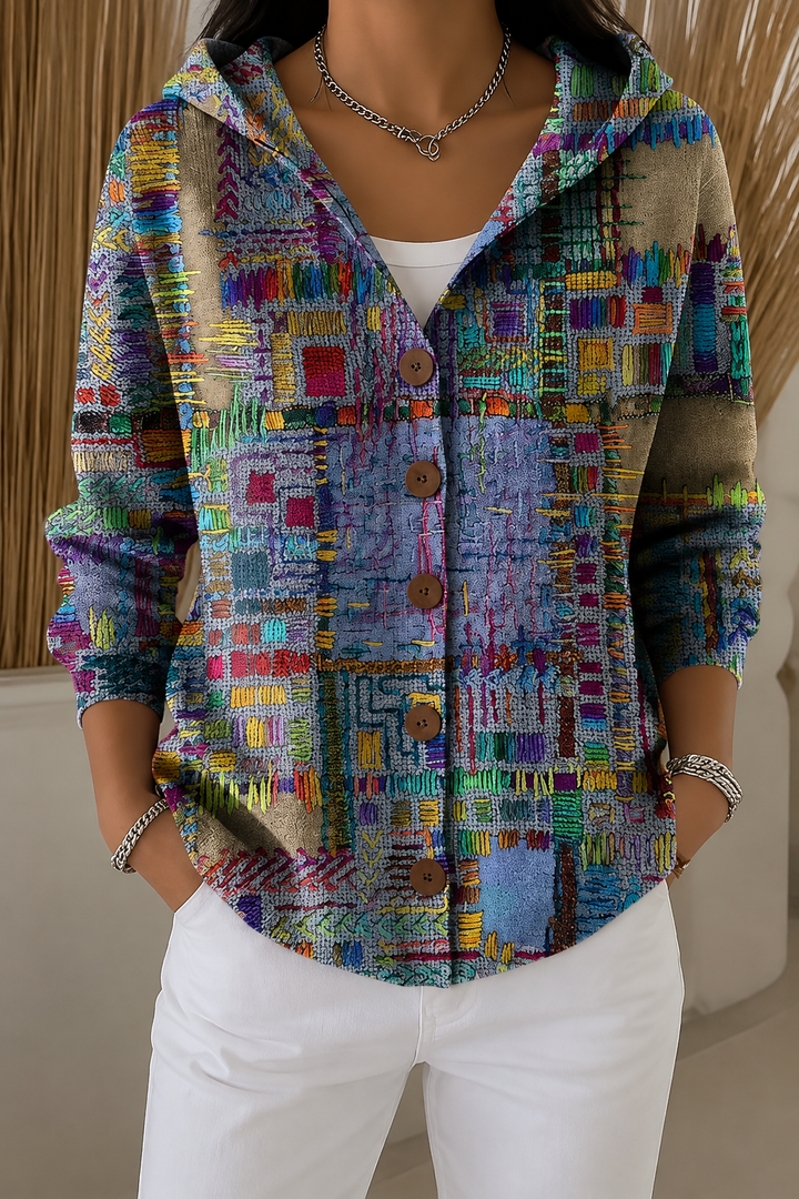 Madelief | Artistiek Vest met Patroon