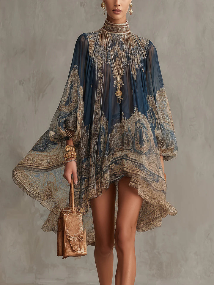 Caroline | Marineblauwe Elegante Jurk